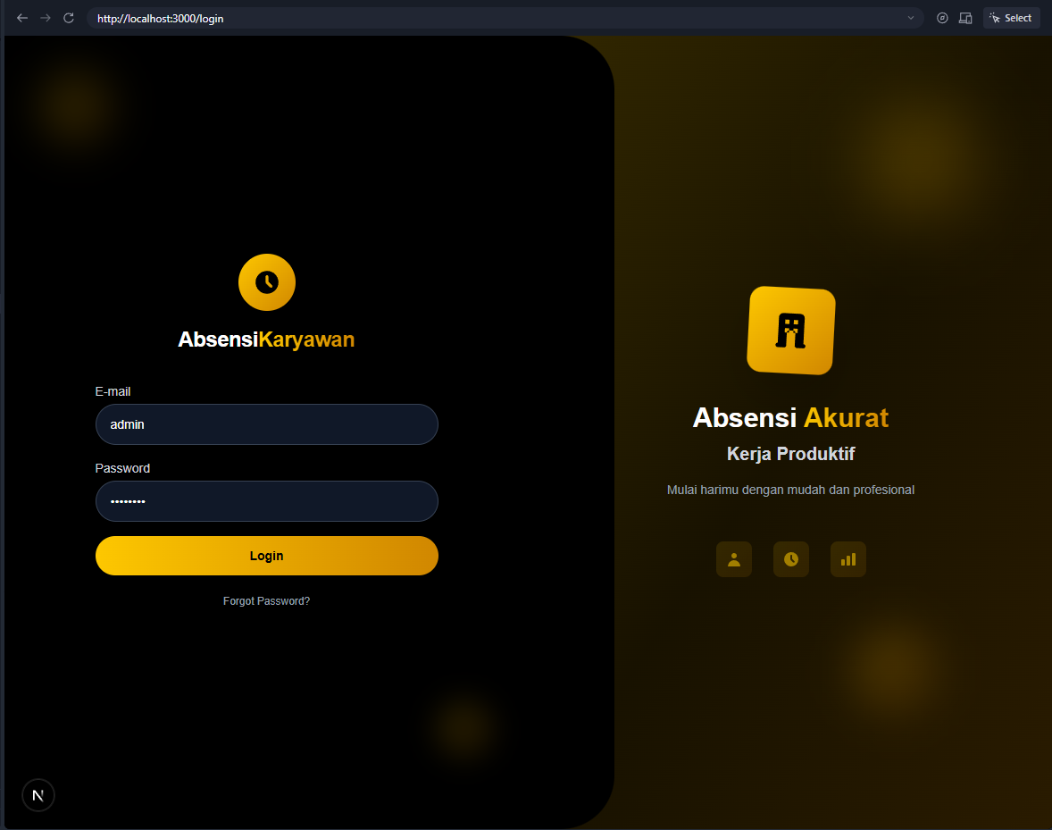 Web Absensi Scan Wajah